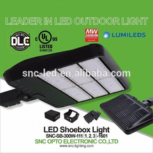 UL DLC listete LED-Fußballplatz Shoebox-Licht 300W mit dem Beleg-Monteur auf